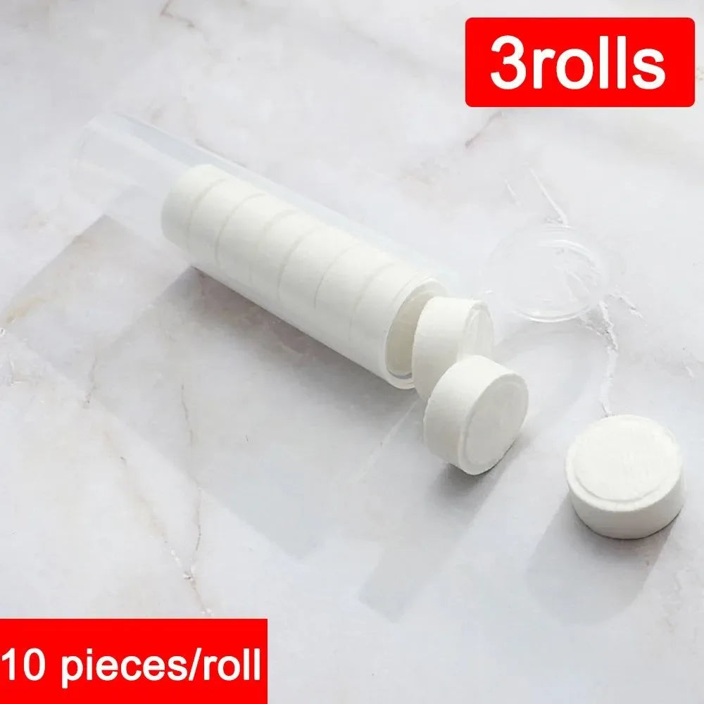 10pcs Compressed Mini Disposable Towels - Non-Woven Fabric Magical Towels for Outdoor Travel, Camping, Fishing, and Face Cleaning - Trekker Essentials