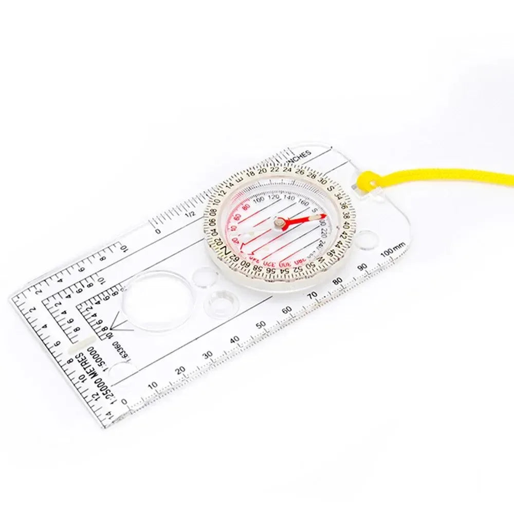 10PCS Drawing Scale Compass - Portable Handheld Navigation Map Reading Ruler for Outdoor Camping and Hiking - Trekker Essentials