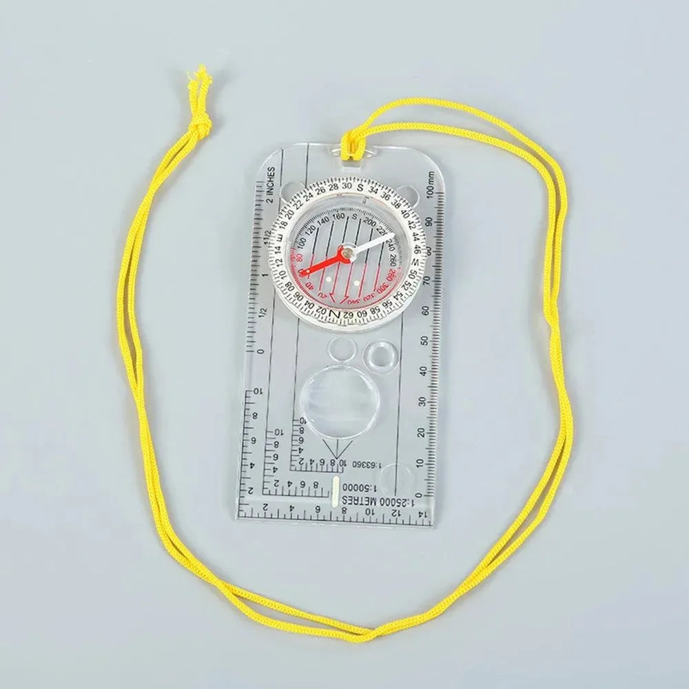 10PCS Drawing Scale Compass - Portable Handheld Navigation Map Reading Ruler for Outdoor Camping and Hiking - Trekker Essentials