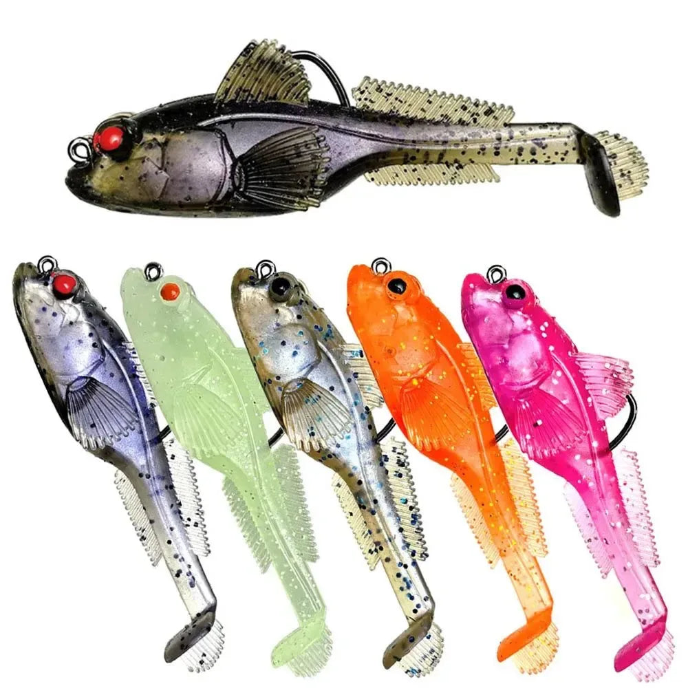 10pcs Goby Lure Jig Set – 9g/12g/18g Soft Swimbait for Pike & Bass Fishing - Trekker Essentials