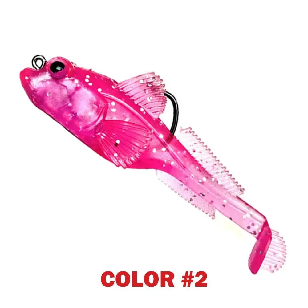 10pcs Goby Lure Jig Set – 9g/12g/18g Soft Swimbait for Pike & Bass Fishing - Trekker Essentials