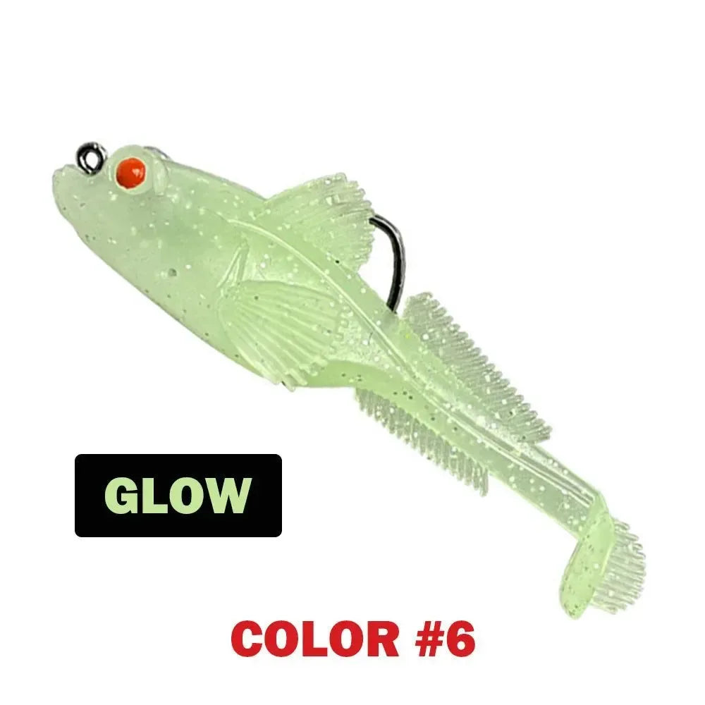 10pcs Goby Lure Jig Set – 9g/12g/18g Soft Swimbait for Pike & Bass Fishing - Trekker Essentials