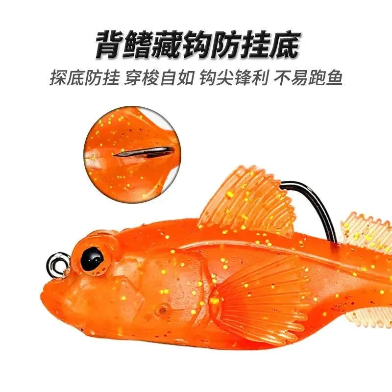 10pcs Goby Lure Jig Set – 9g/12g/18g Soft Swimbait for Pike & Bass Fishing - Trekker Essentials