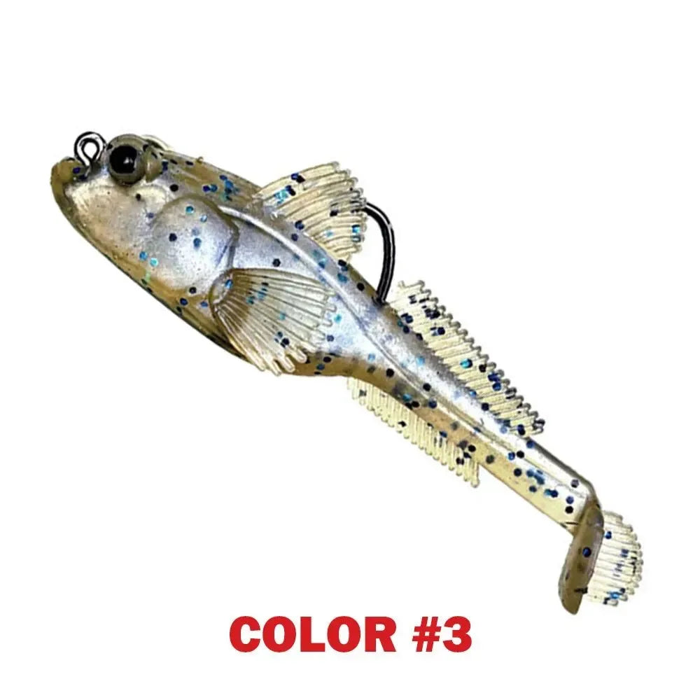 10pcs Goby Lure Jig Set – 9g/12g/18g Soft Swimbait for Pike & Bass Fishing - Trekker Essentials
