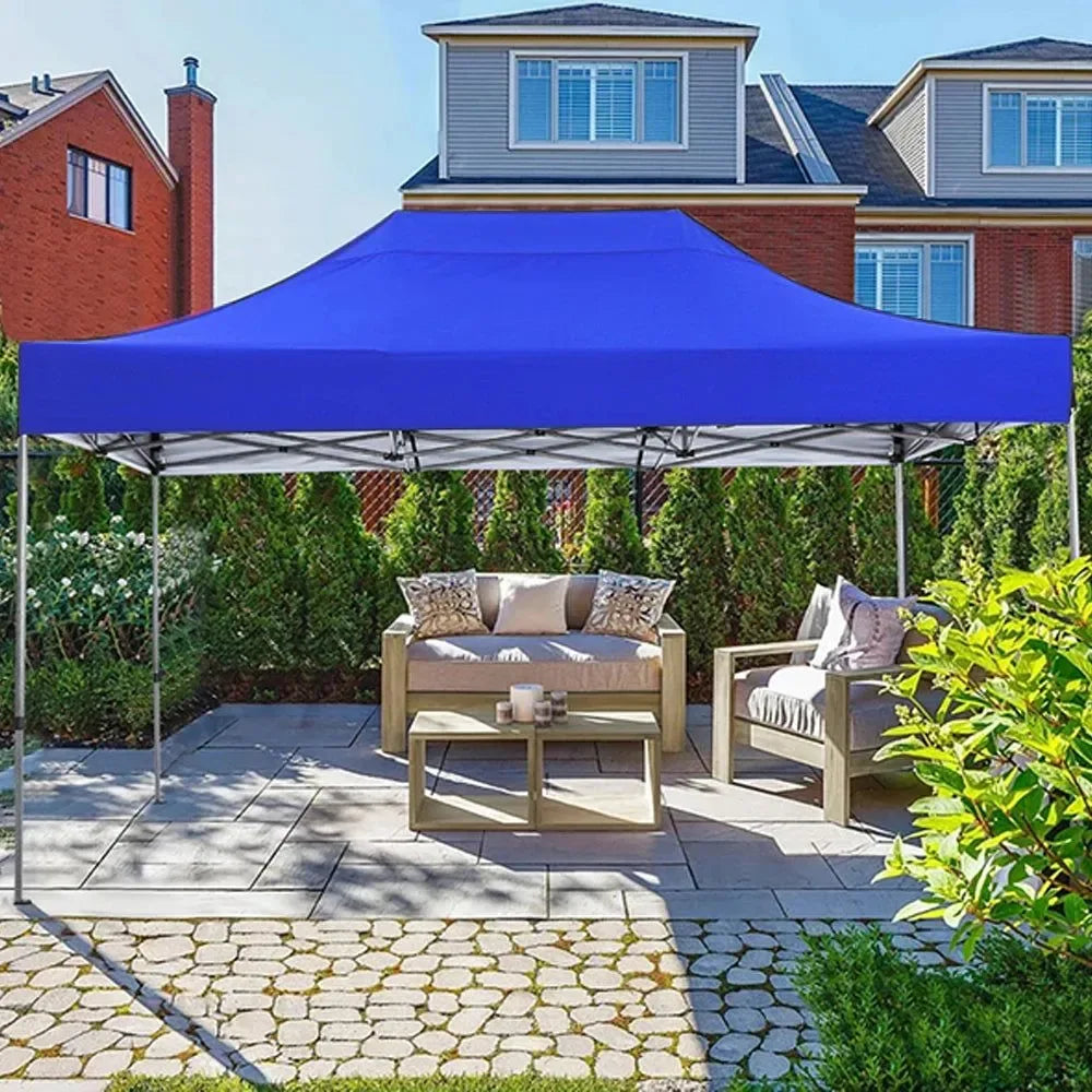 10'x15' Heavy-Duty Pop-Up Canopy Tent – Waterproof 4-Sidewall Commercial Gazebo - Trekker Essentials