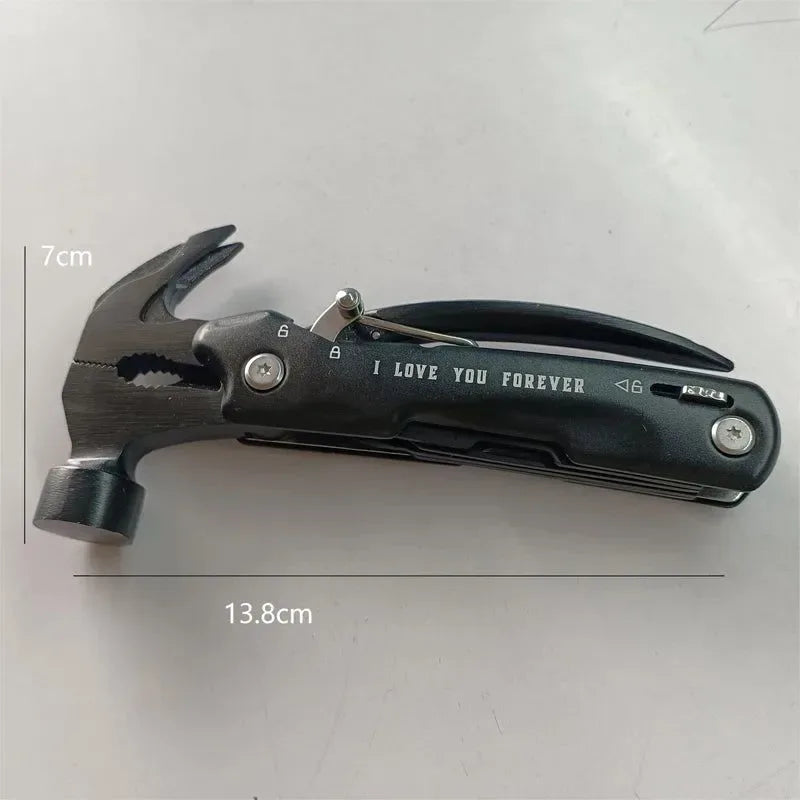 12-in-1 Multi-Tool Pocket Tool – Ultimate Camping & Survival Gear, Perfect Gift for Men - Trekker Essentials