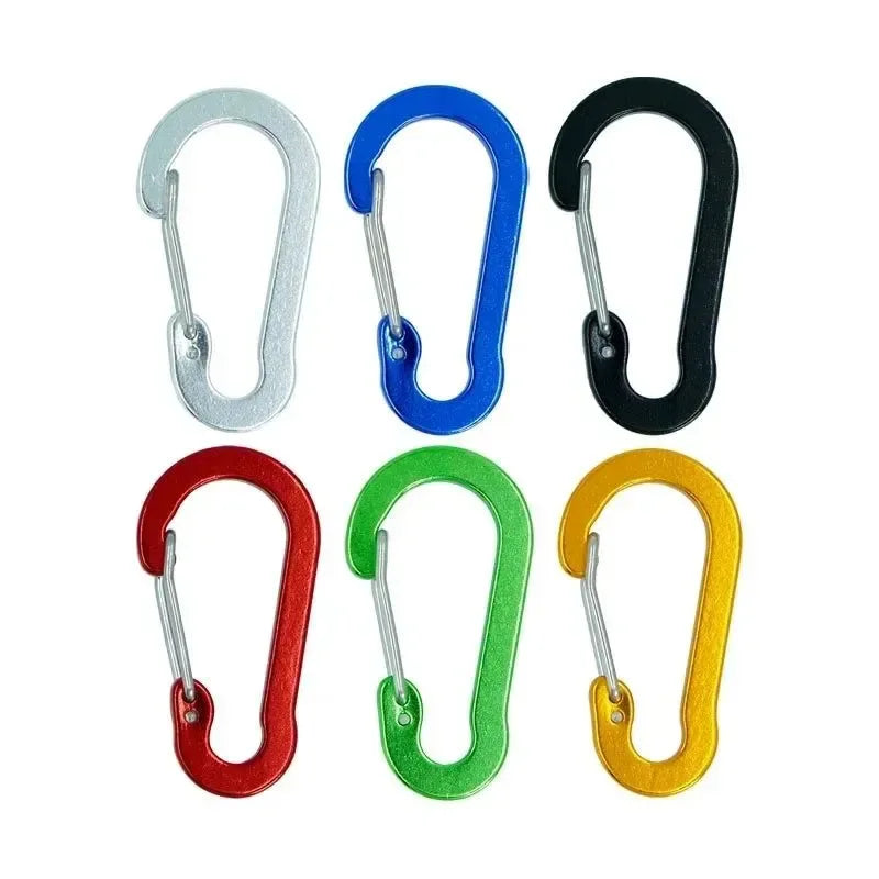 12-Piece Heavy Duty Carabiner Clip Set - Rustproof Aluminum & Stainless Steel Hooks for Camping, Hiking, Keys & Outdoor Gear - Trekker Essentials