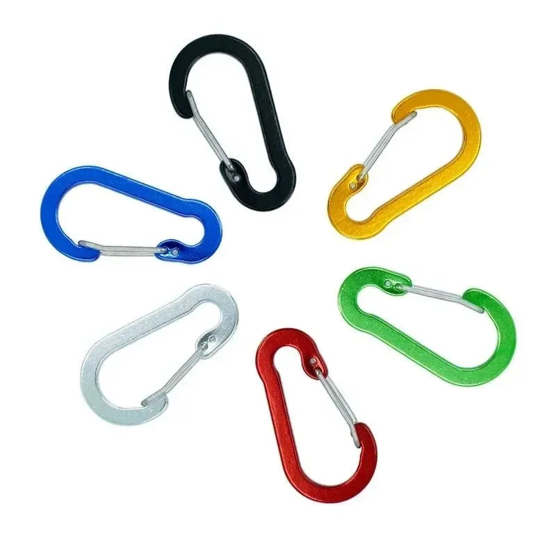 12-Piece Heavy Duty Carabiner Clip Set - Rustproof Aluminum & Stainless Steel Hooks for Camping, Hiking, Keys & Outdoor Gear - Trekker Essentials