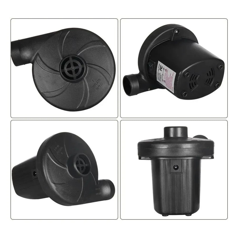 12V Portable Electric Air Pump – Inflator for Home, Boat, Mattress, and Pool - Trekker Essentials