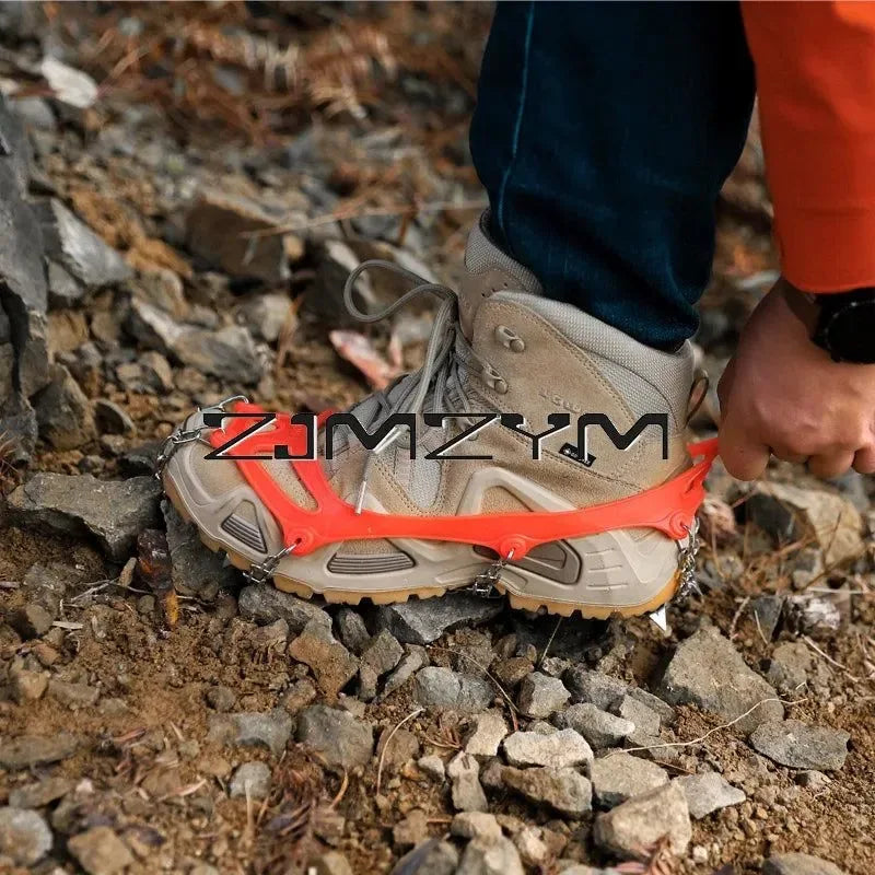 13-Teeth Anti-Slip Climbing Crampons - Ice Claws for Winter Hiking and Snow Gripping - Trekker Essentials