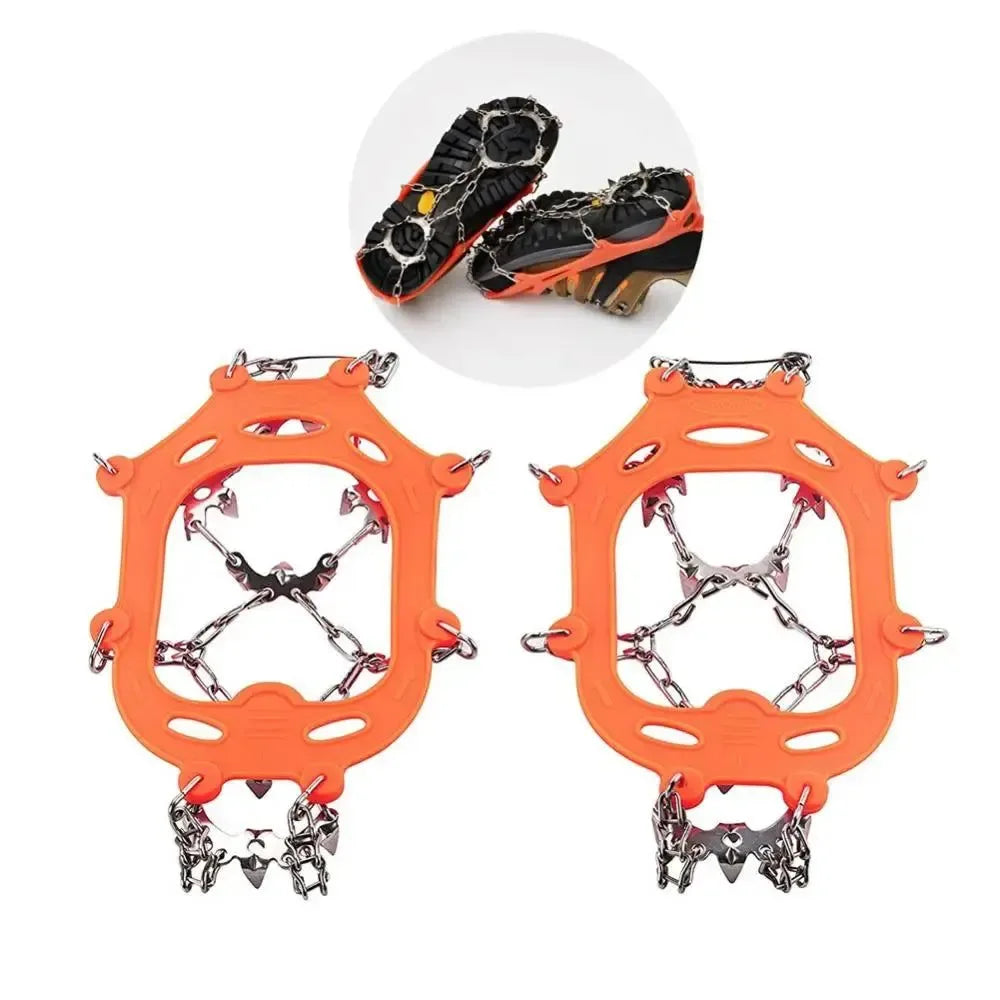13 Teeth Climbing Crampons – Non-Slip Ice Grips for Winter Hiking and Fishing - Trekker Essentials