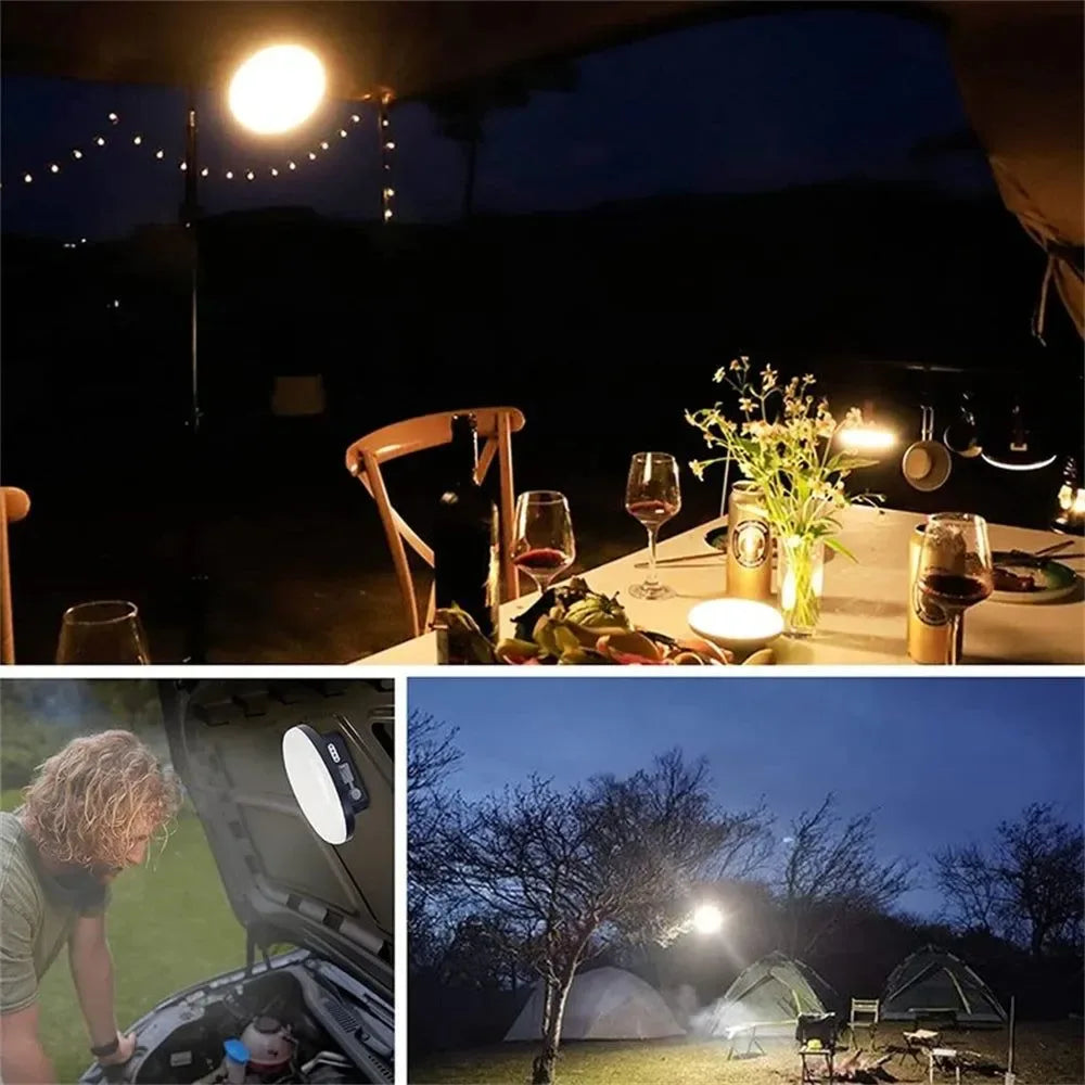 13500mAh 60W Rechargeable LED Camping Lantern with Magnet - Strong Light Portable Flashlight for Outdoor and Work - Trekker Essentials