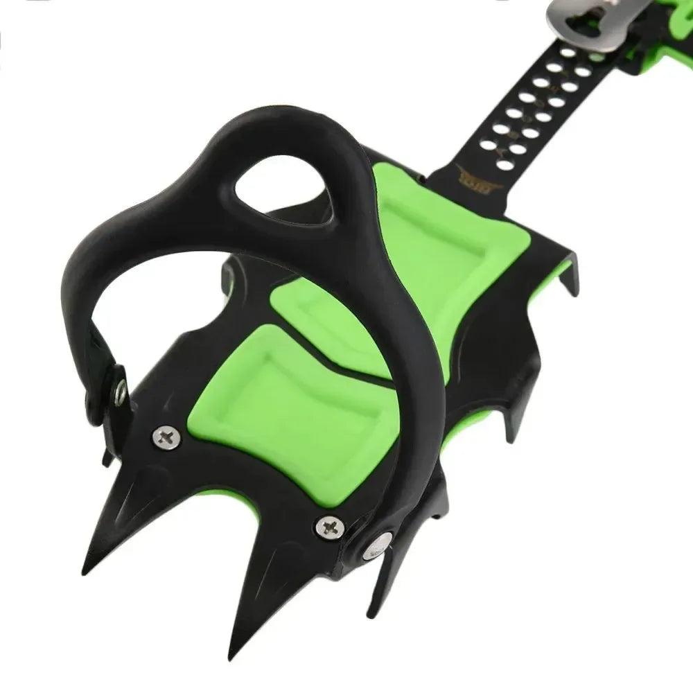 14-Tooth Steel Ice Crampons – Non-Slip Snow Grippers for Skiing, Hiking & Climbing - Trekker Essentials