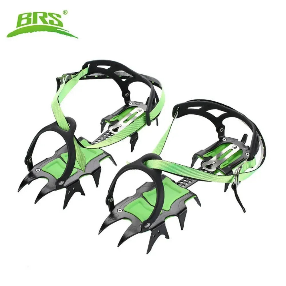 14-Tooth Steel Ice Crampons – Non-Slip Snow Grippers for Skiing, Hiking & Climbing - Trekker Essentials