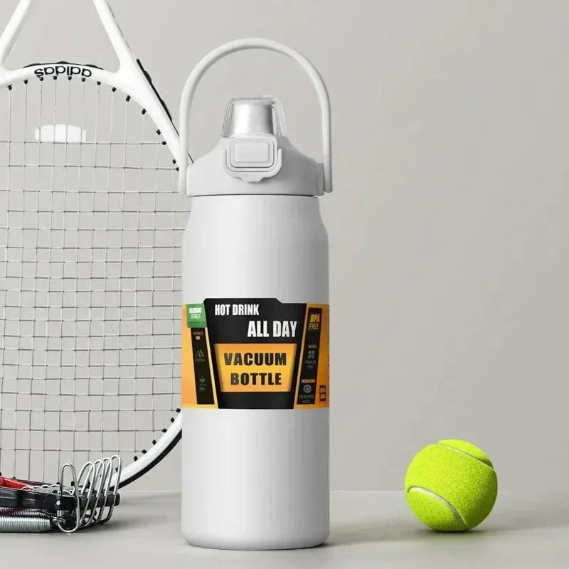 1500ml Stainless Steel Thermal Tumbler | Vacuum Insulated Travel Mug with Straw for Hot & Cold Drinks - Trekker Essentials