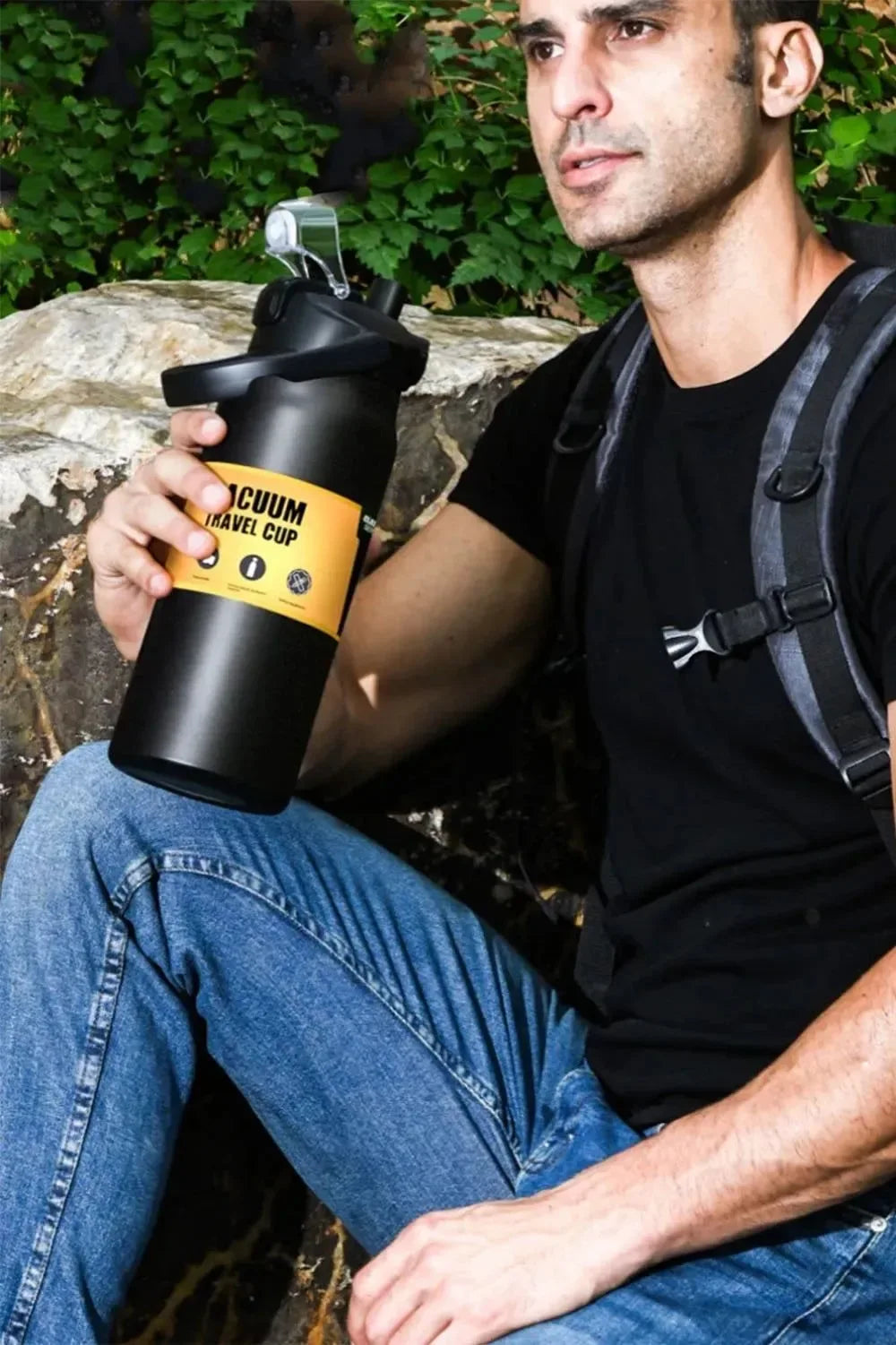 1500ml Stainless Steel Thermal Tumbler | Vacuum Insulated Travel Mug with Straw for Hot & Cold Drinks - Trekker Essentials