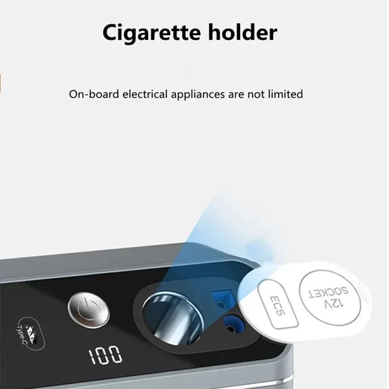 150W Portable Power Station 60000mAh 222Wh Jump Starter and Camping Power Bank - Trekker Essentials