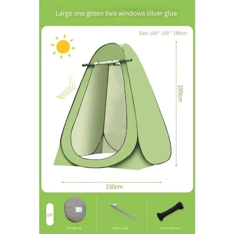 150x150x190cm Instant Pop-Up Privacy Tent – Portable Shower & Changing Room - Trekker Essentials
