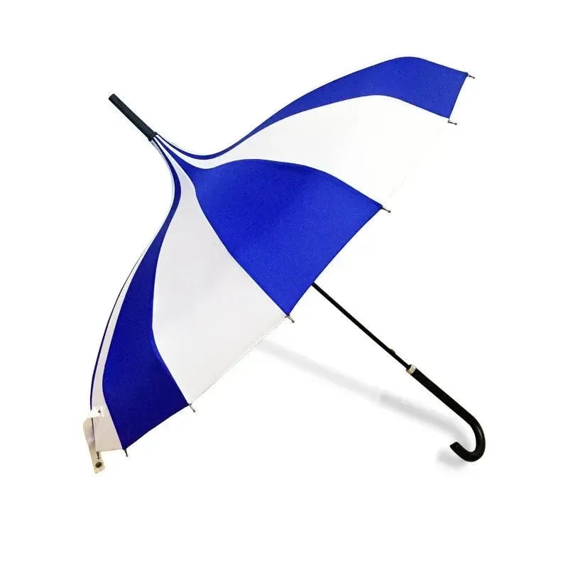16K Strong Windproof Long Handle Umbrella – Quality Tower Pagoda Rain Umbrella for Men and Women - Trekker Essentials