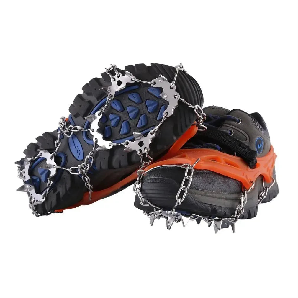 19-Teeth Anti-Skid Climbing Crampons - Mini Spikes for Ice and Snow Traction, Perfect for Walking, Jogging, and Hiking - Trekker Essentials