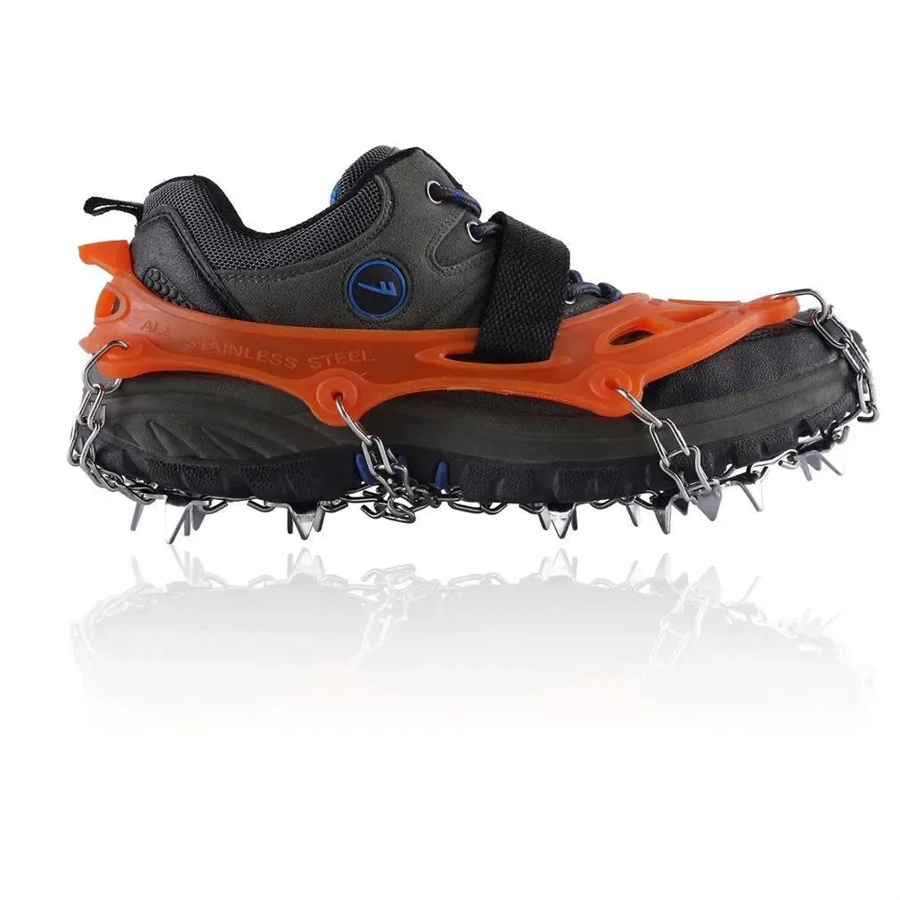 19-Teeth Anti-Skid Climbing Crampons - Mini Spikes for Ice and Snow Traction, Perfect for Walking, Jogging, and Hiking - Trekker Essentials