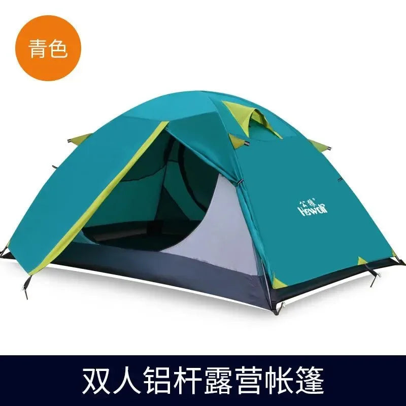 2 Person 4 Season Camping Tent, 210T 210D Aluminum Waterproof Hiking Tent, 2.65kg Ultralight - Trekker Essentials