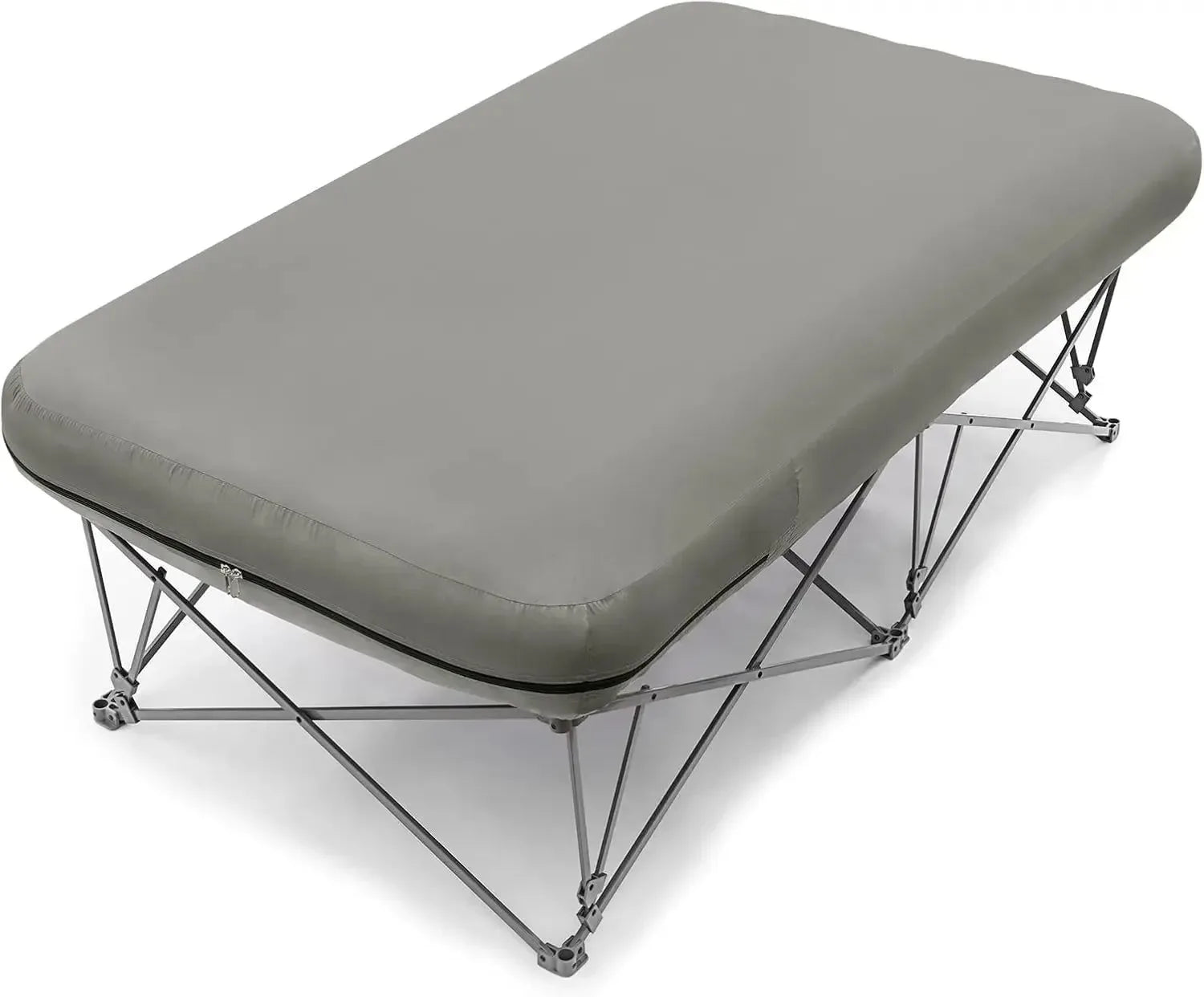2-Person Camping Cot with Inflatable Air Mattress – Folding Bed Supports 500 lbs, Includes Carry Bag - Trekker Essentials