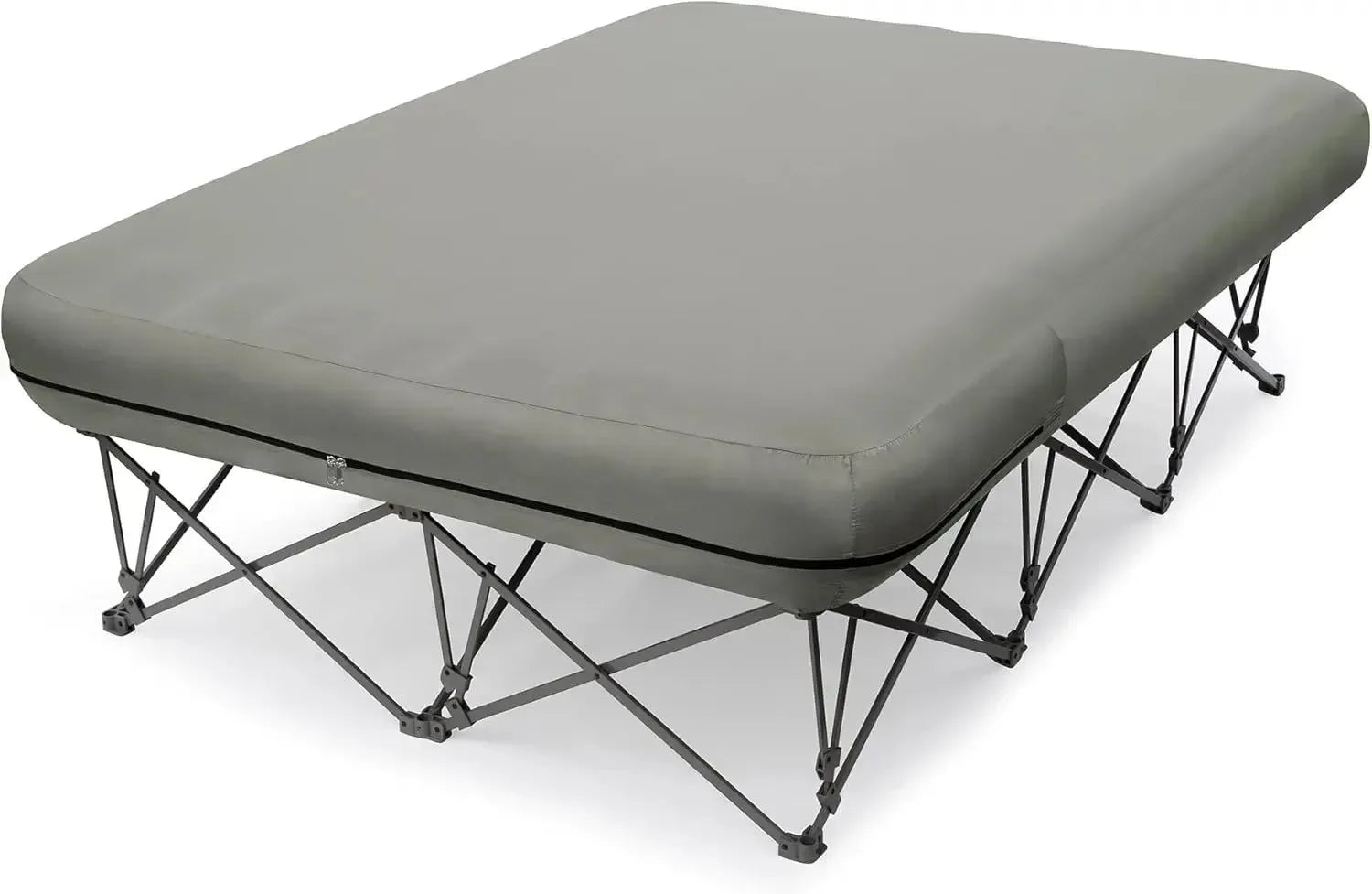 2-Person Camping Cot with Inflatable Air Mattress – Folding Bed Supports 500 lbs, Includes Carry Bag - Trekker Essentials