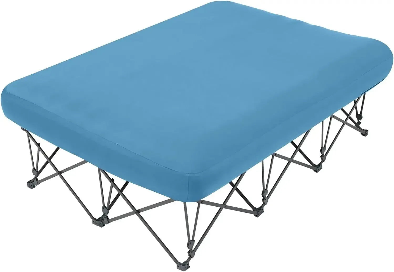 2-Person Camping Cot with Inflatable Air Mattress – Folding Bed Supports 500 lbs, Includes Carry Bag - Trekker Essentials