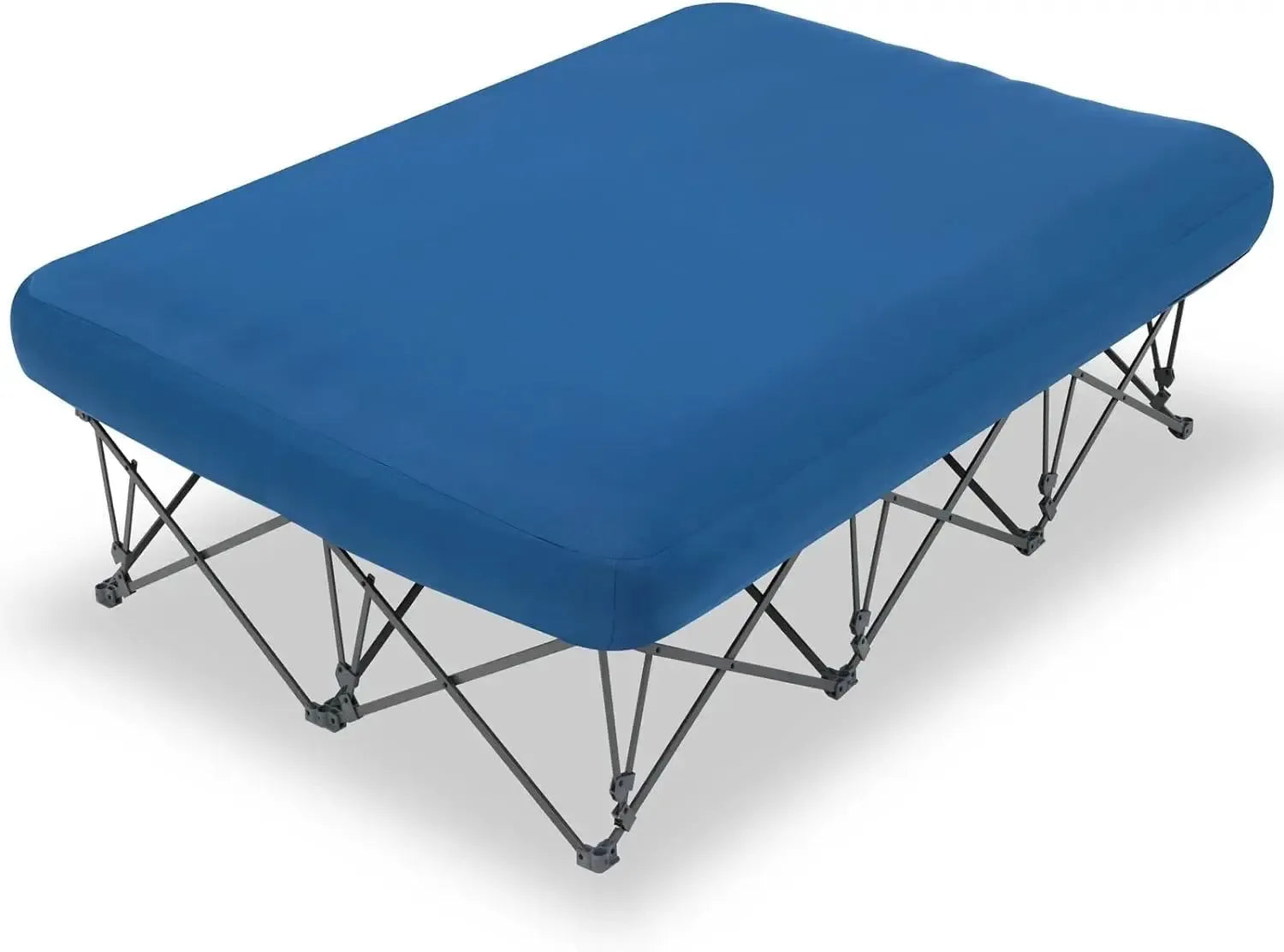 2-Person Camping Cot with Inflatable Air Mattress – Folding Bed Supports 500 lbs, Includes Carry Bag - Trekker Essentials