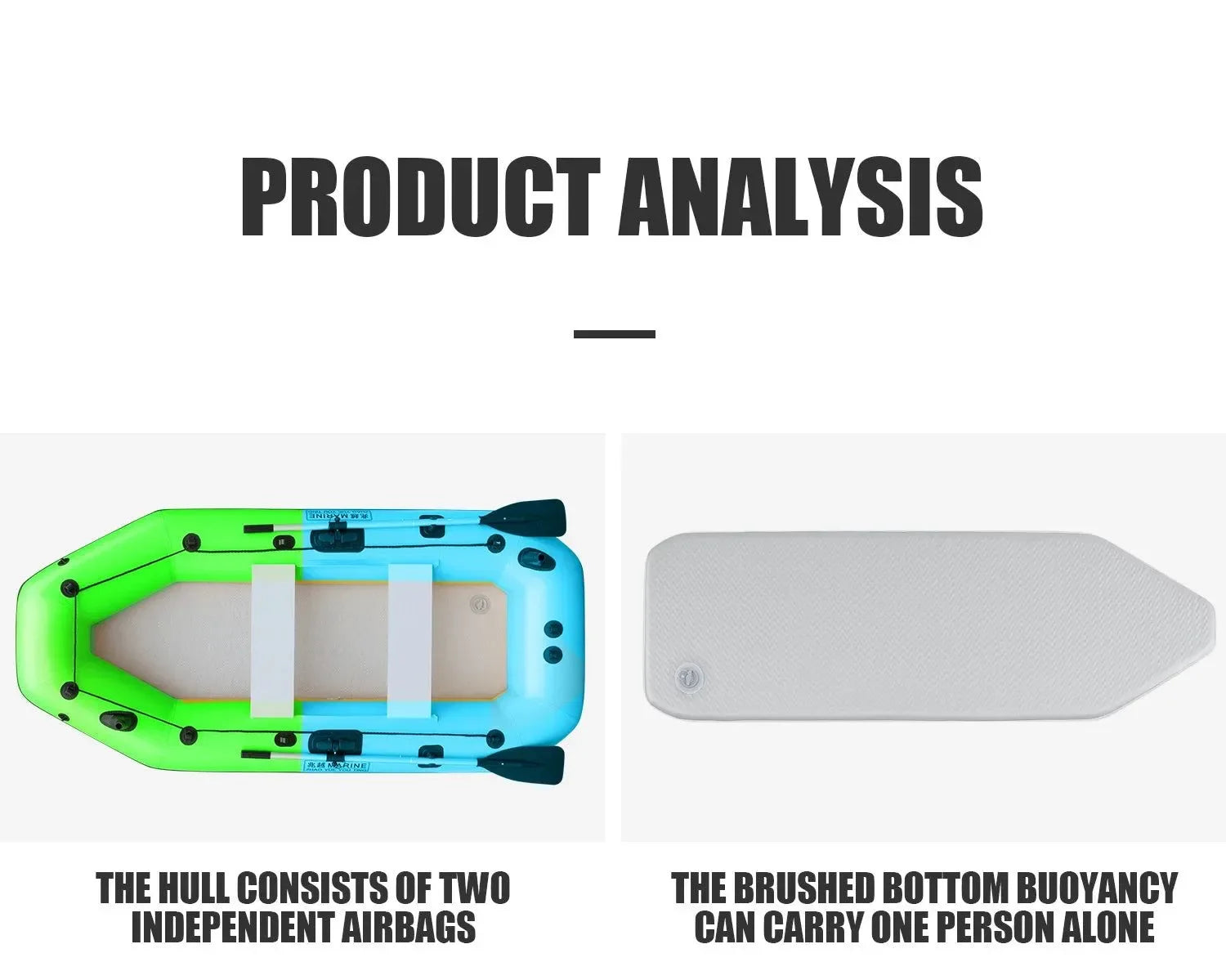 2-Person Inflatable Fishing Kayak - High-Visibility Yellow Drift Craft for Anglers - Trekker Essentials