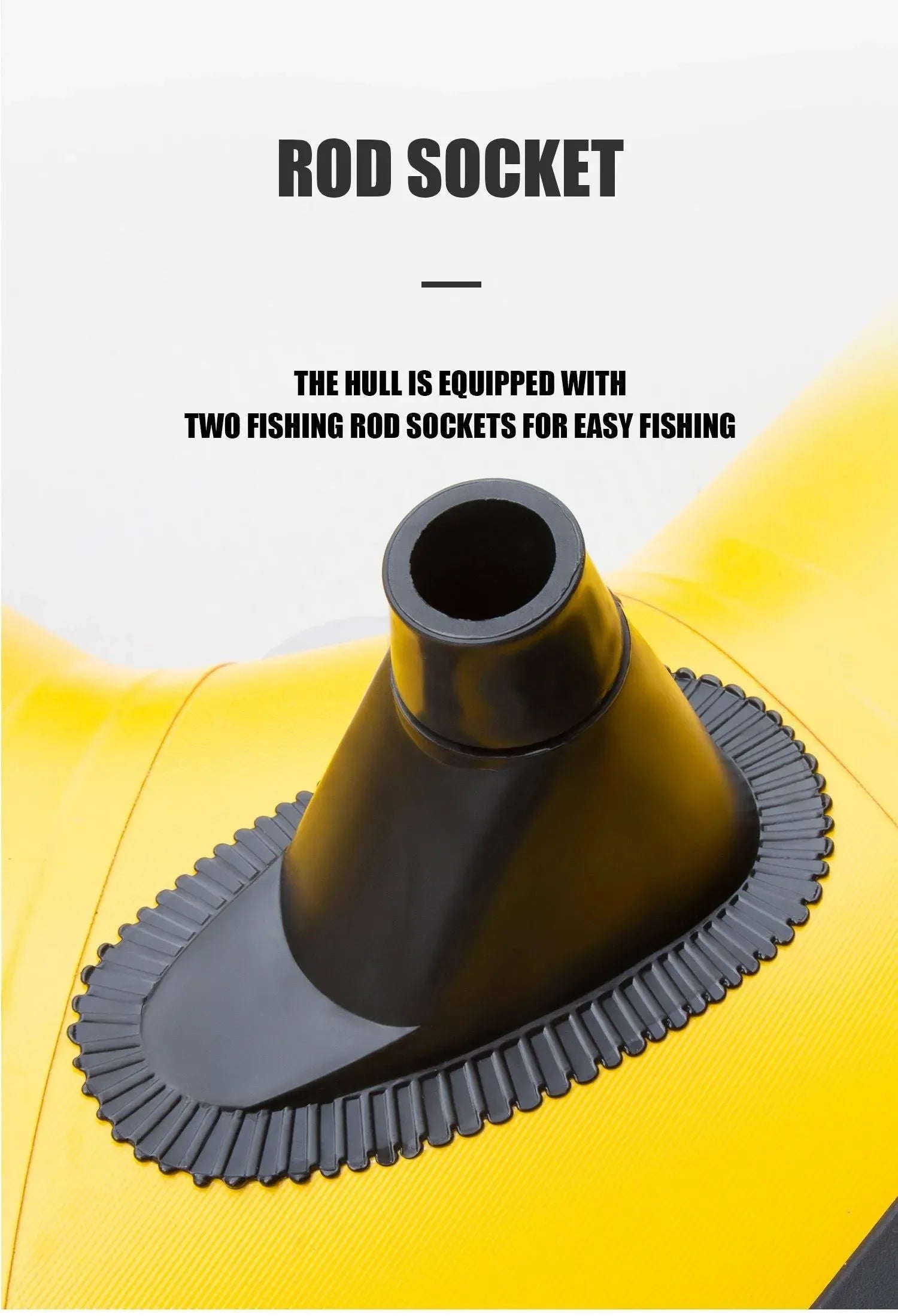 2-Person Inflatable Fishing Kayak - High-Visibility Yellow Drift Craft for Anglers - Trekker Essentials