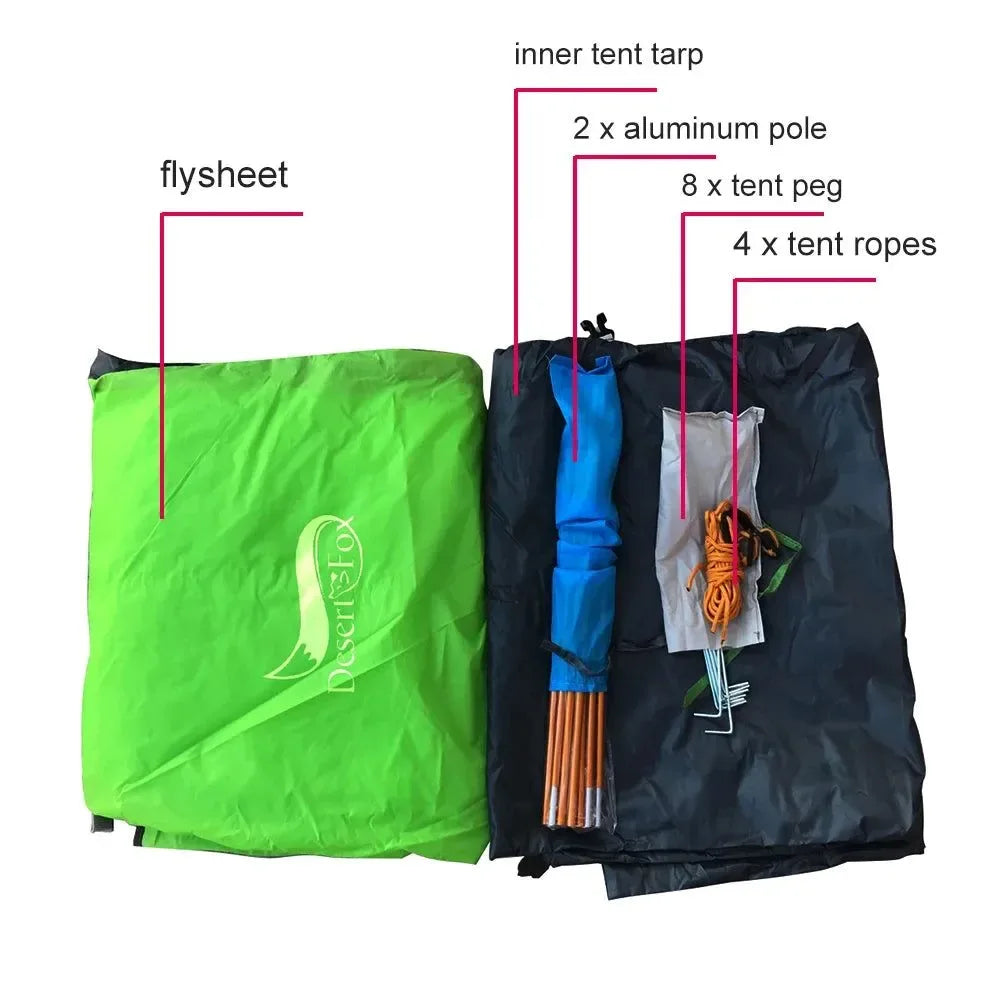 2 Person Lightweight Backpacking Tent - Four-Season Camping - Trekker Essentials