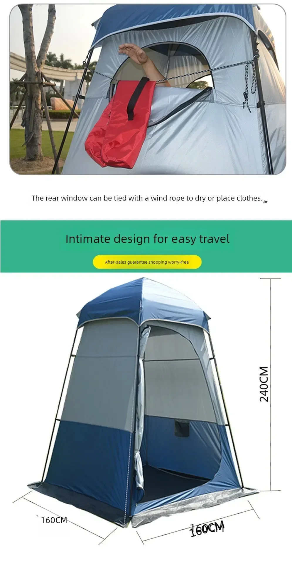 2-Person Pop-Up Shower Tent: Instant Automatic Privacy Shelter for Camping & Beach - Trekker Essentials