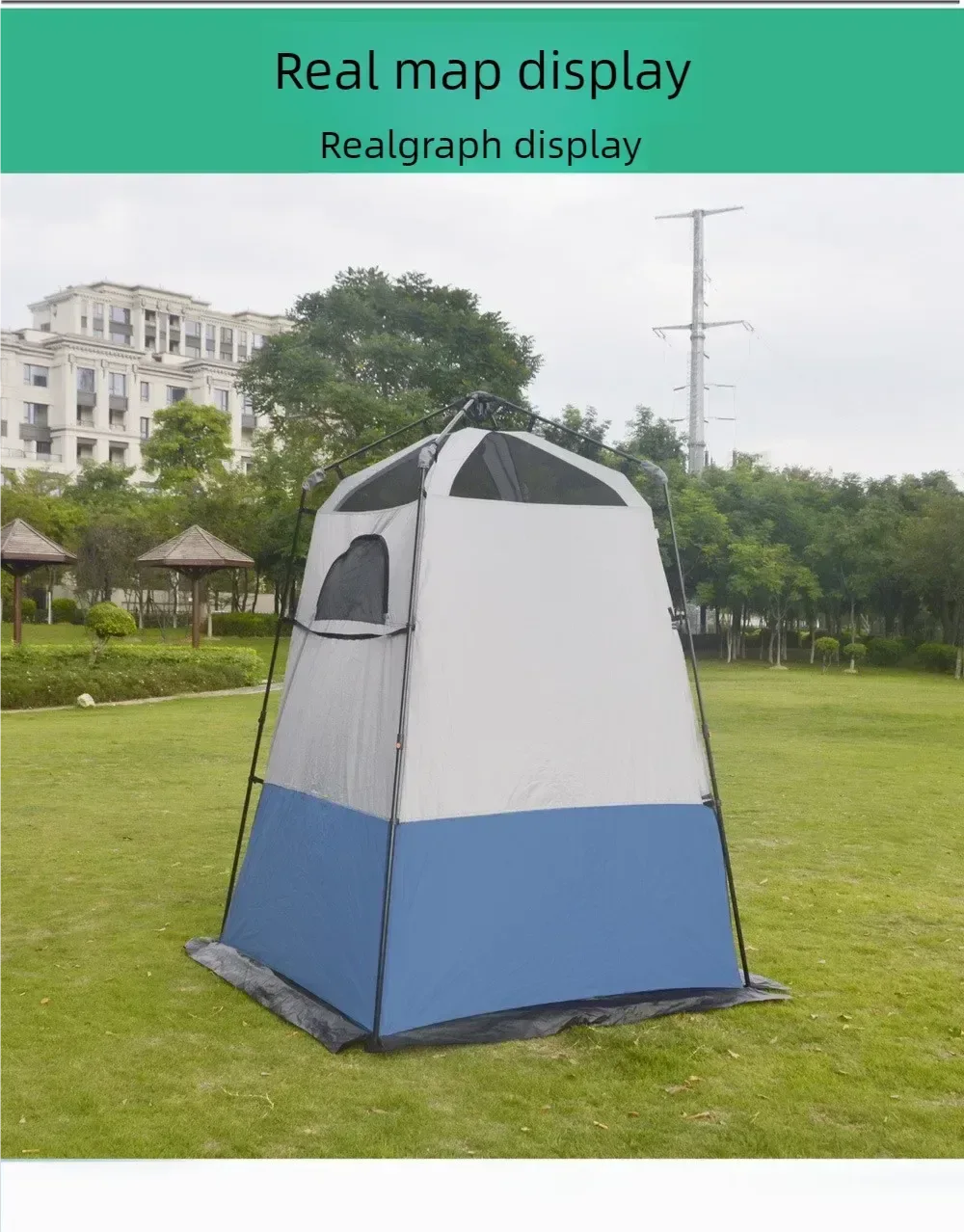 2-Person Pop-Up Shower Tent: Instant Automatic Privacy Shelter for Camping & Beach - Trekker Essentials