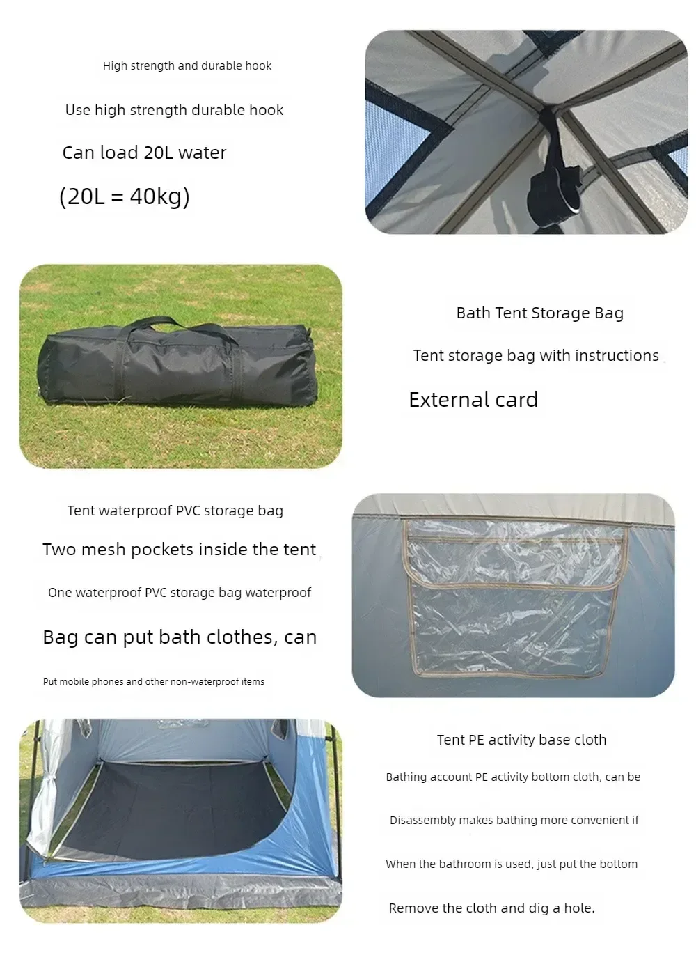 2-Person Pop-Up Shower Tent: Instant Automatic Privacy Shelter for Camping & Beach - Trekker Essentials