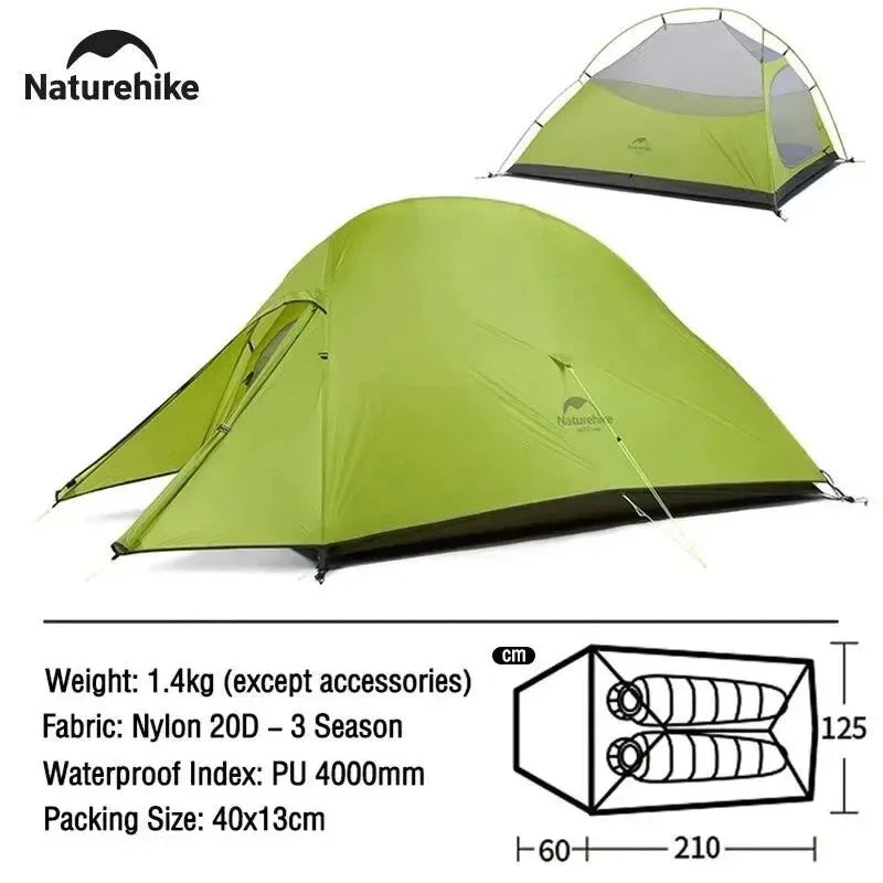 2 Person Ultralight Waterproof Camping Tent for Trekking and Backpacking - Trekker Essentials
