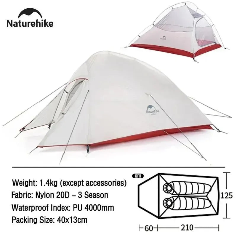 2 Person Ultralight Waterproof Camping Tent for Trekking and Backpacking - Trekker Essentials