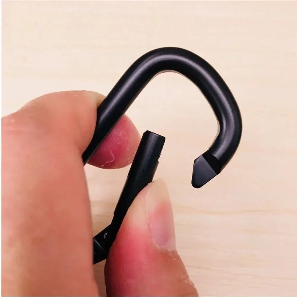 20-Piece Black Carabiner Set - Durable Aluminum Alloy Hooks for Camping, Hiking, and Outdoor Activities - Trekker Essentials