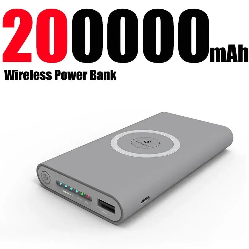 200000 MAh Two-Way Wireless Fast Charging Power Bank - Trekker Essentials