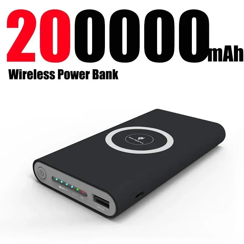 200000 MAh Two-Way Wireless Fast Charging Power Bank - Trekker Essentials