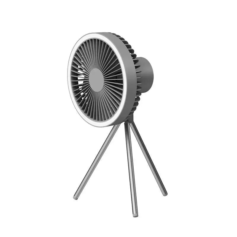20000mAh Camping Fan Tent Lamp: Rechargeable USB Outdoor Ceiling Fan with LED Lamp - Trekker Essentials