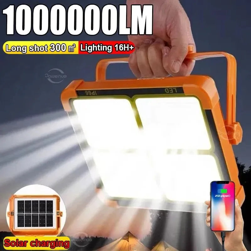 20000mAh Solar Rechargeable Camping Lantern High Power Bank LED Tent Light - Trekker Essentials