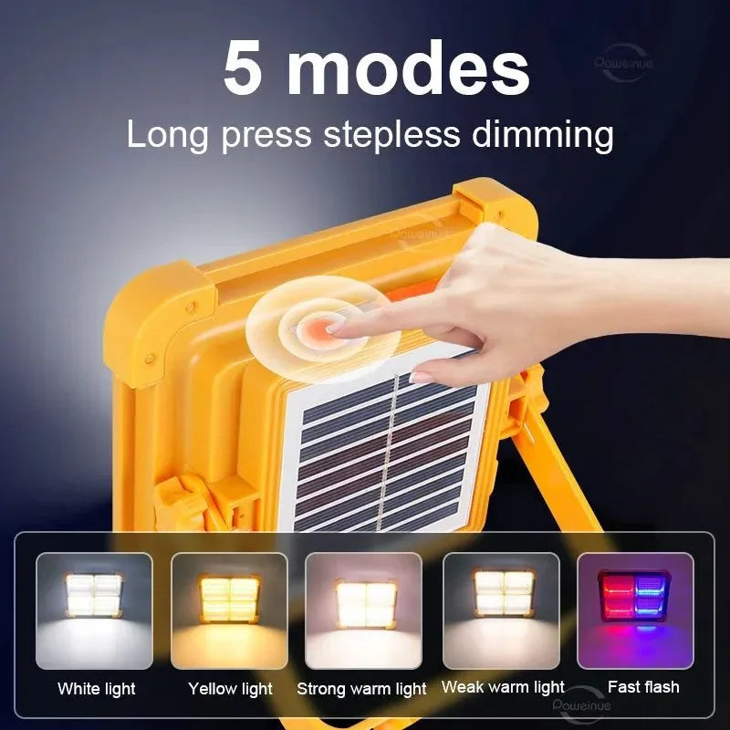 20000mAh Solar Rechargeable Camping Lantern High Power Bank LED Tent Light - Trekker Essentials