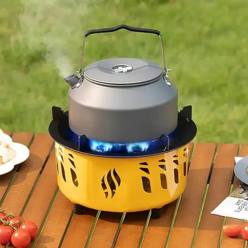 20000W Portable Camping Stove Burner - Strong Fire, Folding Hiking Picnic BBQ Cooking Equipment - Trekker Essentials