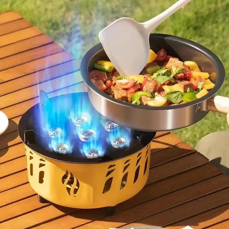 20000W Portable Camping Stove Burner - Strong Fire, Folding Hiking Picnic BBQ Cooking Equipment - Trekker Essentials