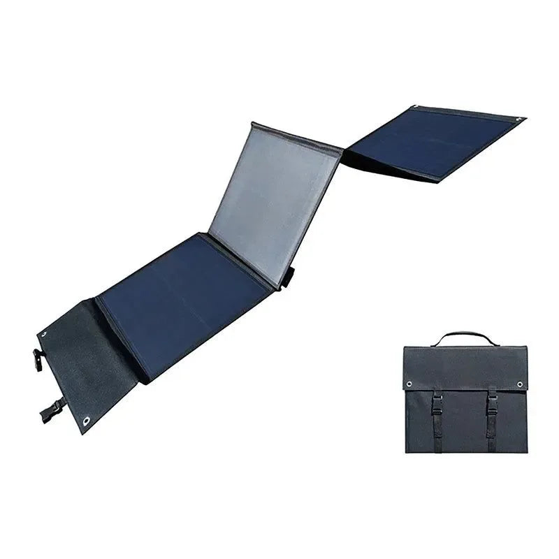 200W Solar Panel Folding Bag with Bracket - USB and DC Output Portable Charger for Outdoor Travel and Hiking - Trekker Essentials