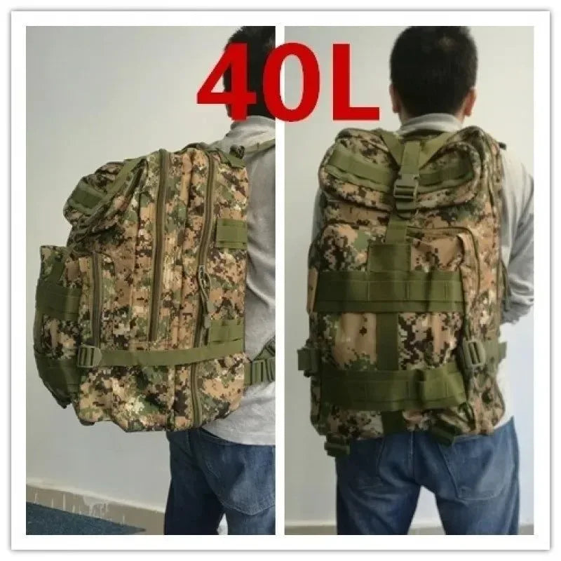 20L/40L Outdoor Tactical Backpack: Versatile Rucksack for Camping, Hiking, Trekking, Fishing, and Hunting - Trekker Essentials