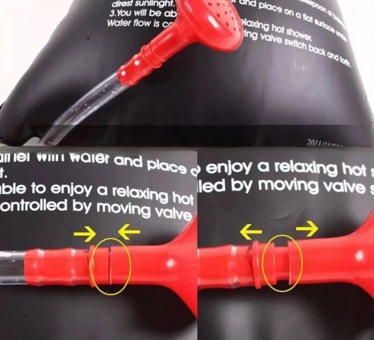 20L/40L Solar Heated Foldable Shower Bag for Camping & Outdoor Bathing - Trekker Essentials