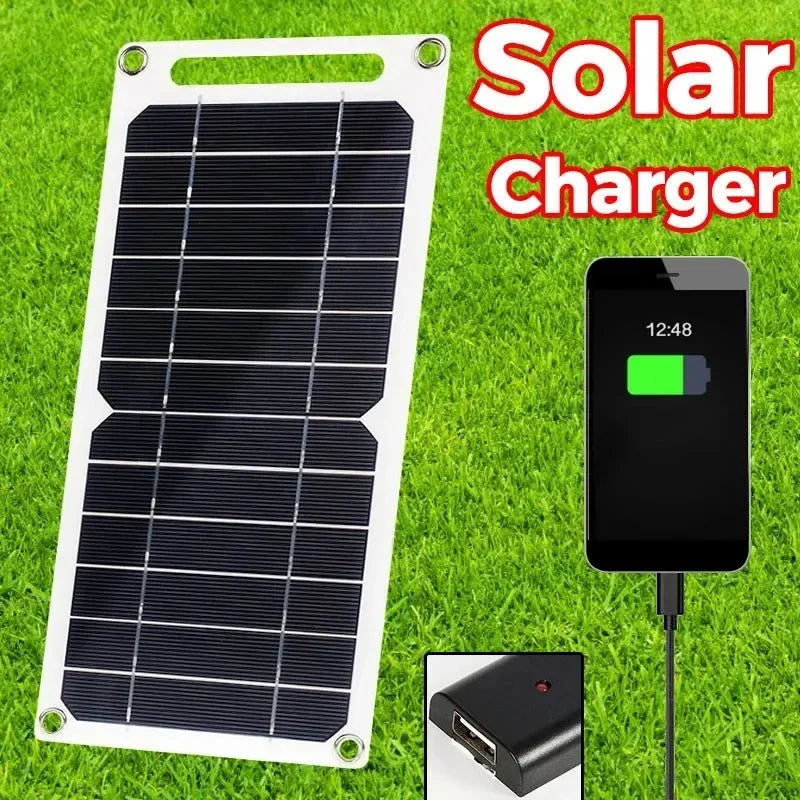 20W Solar Panel USB 5V Solar Cell Outdoor Hike Battery Charger System Solar Panel Kit Complete for Mobile Phone Power Bank Watch - Trekker Essentials